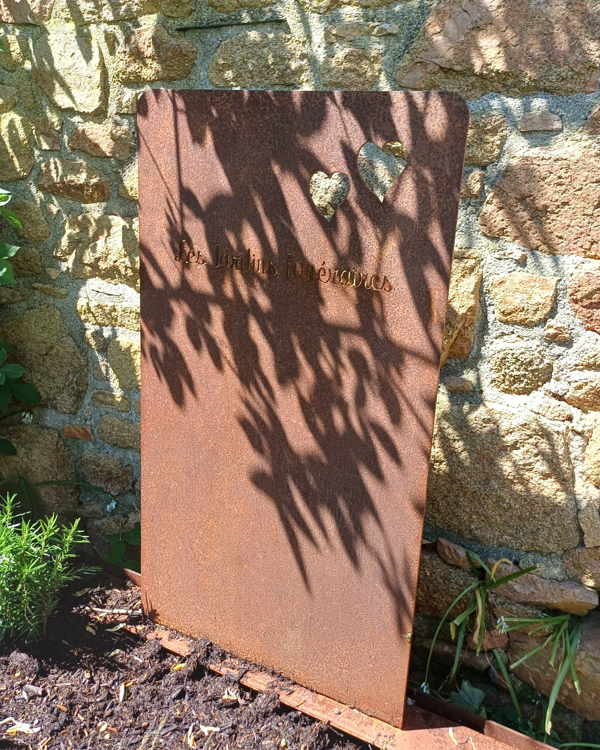 D&eacute;tail st&egrave;le en acier corten