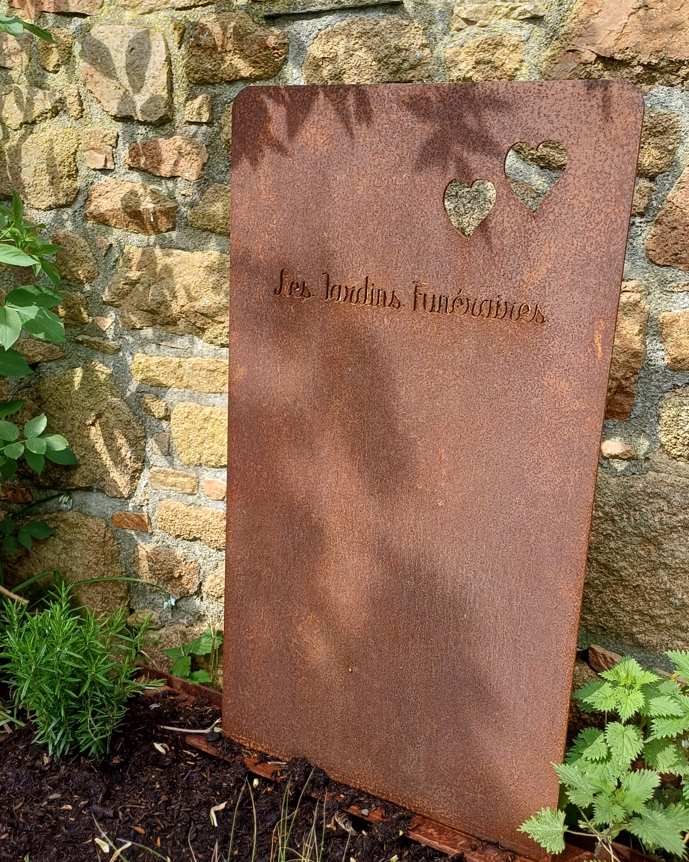 Exemple de stèle funéraire personnalisée